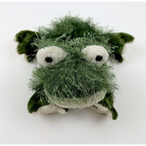 Webkinz Green Fuzzy Frog Ganz Toad Stuffed Animal Plush Soft Toy Pet No Code - Picture 5 of 11